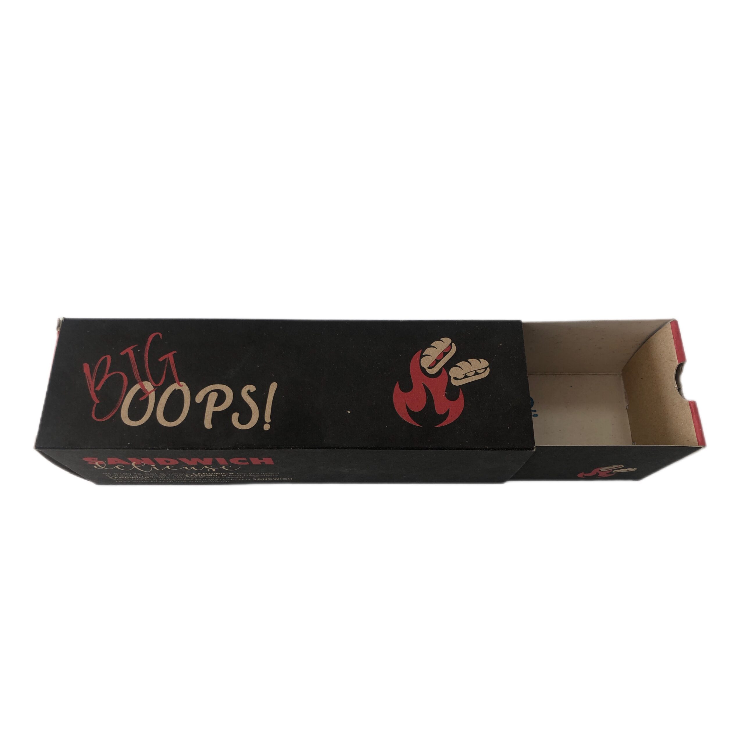 جعبه ساندویچ هات‌داگ کشویی مدل BigOops
